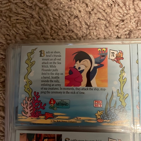 ❤️Complete Set The Little Mermaid 1991 Disney Pro Set Card - Picture 6 of 9